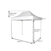 Tent-Up wit 300 x 200 cm